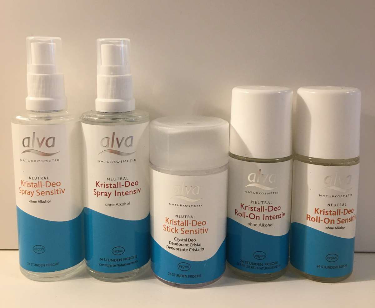 Alva Kristall-Deo Spray Intensiv – 75 Ml, 24h Schutz, Mit Kalium-Alaun, Bio-Aloe Vera, Ohne Parabene