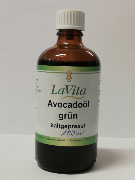 Avocadoöl grün kaltgepresst