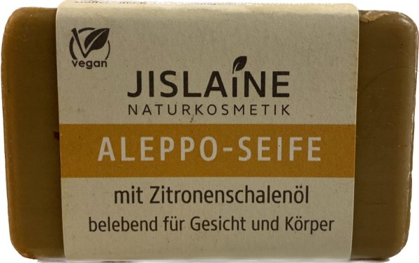 Jislaine Aleppo Seife mit Zitronenschalenöl 100g