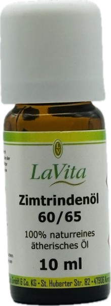 LaVita Zimtrindenöl 60/65 100% naturreines ätherisches Öl10ml