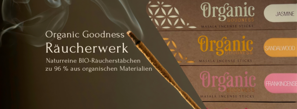 Naturreine Räucherstäbchen Song of India - 15g Rose I Jasmin I Sandalwood I Frankincense