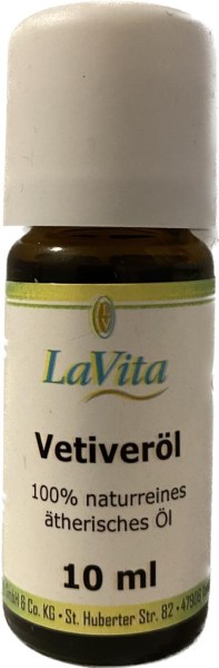 LaVita Vetiveröl 100% naturreines ätherisches Öl 10ml