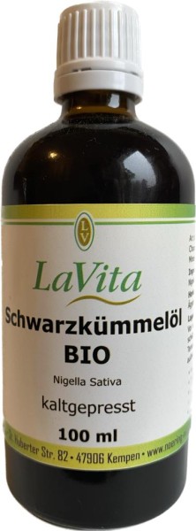 LaVita Schwarzkümmelöl BIO kaltgepresst 100ml