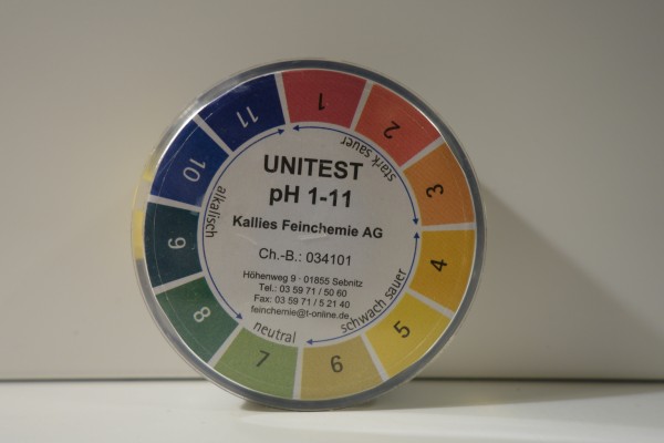 UNITEST pH 1-11 Universalindikatorpapier