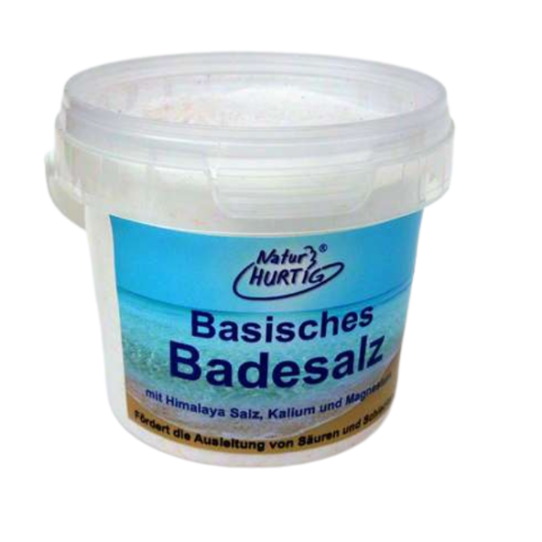 Basisches Badesalz 180g I 600g Natur Hurtig
