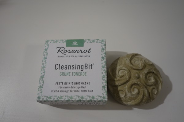 Rosenrot CleansingBit grüne Tonerde 65g