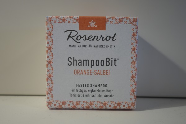 Rosenrot ShampooBit Orange Salbei 60g