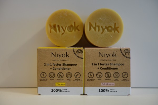Niyok® 2in1 Festes Shampoo+Conditioner Vitamina I Soft blossom