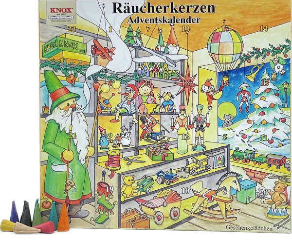 Knox Räucherkerzen-Adventskalender - Motiv 2024