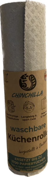 Chinchilla® Waschbare Küchenrolle I Schwammtücher 100% vegan und nachhaltig