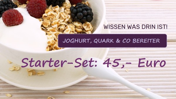 STARTER SET "Joghurt, Quark & Co mit Bereiter" (5-teilig)
