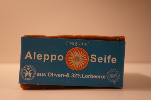 Finigrana Aleppo Seife aus Oliven- & 32% Lorbeeröl 165g